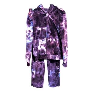 Golden Lillie Tie-Dye Velour Sweat Suit